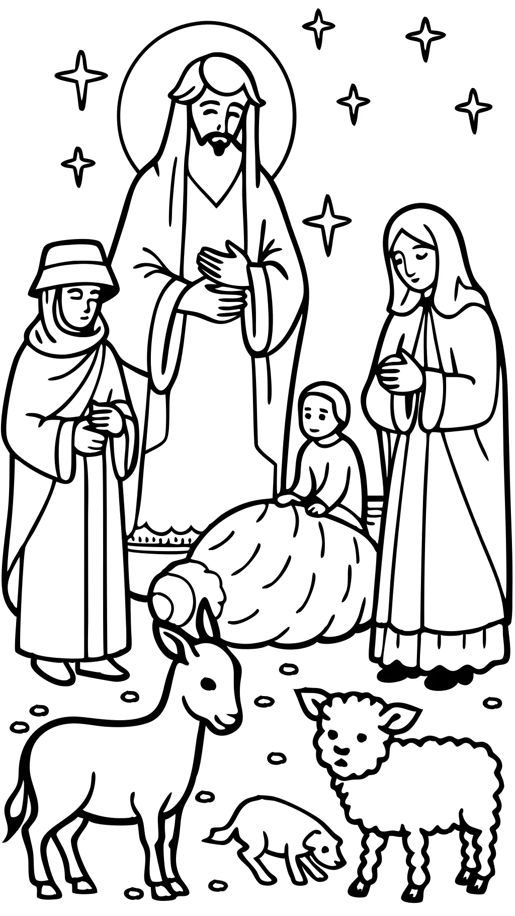 coloring pages of nativity